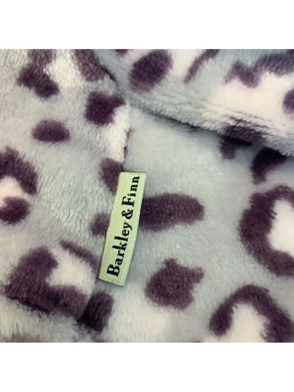 Barkley & Finn small breed dog purple fleece pyjamas Sz M/L